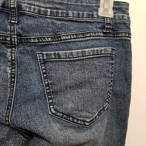 Mossimo jeggings 9 pyramid stud embellished tuexdo stripe style whiskered punk - Picture 11 of 15